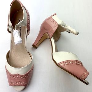 Chelsea Crew Blush & Bone Godiva Pump NWOT